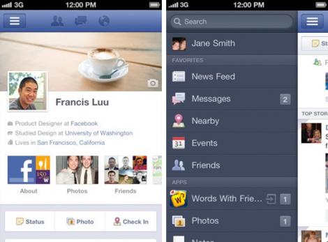 Facebook Timeline, acum si pe iPhone