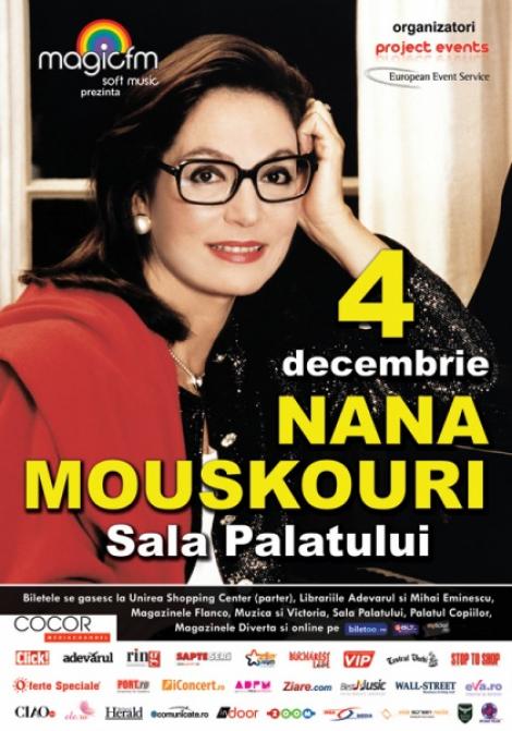 Concert Nana Mouskouri la Sala Palatului din Bucuresti