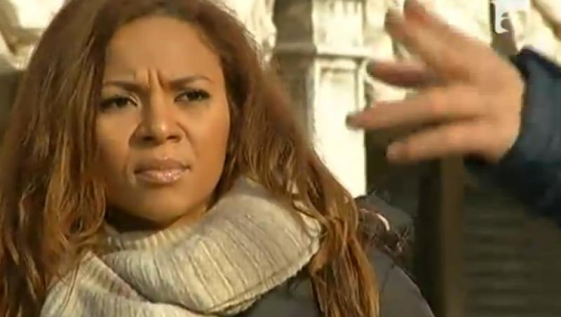 VIDEO! Nadine, aproape sa bata un politist in Venetia