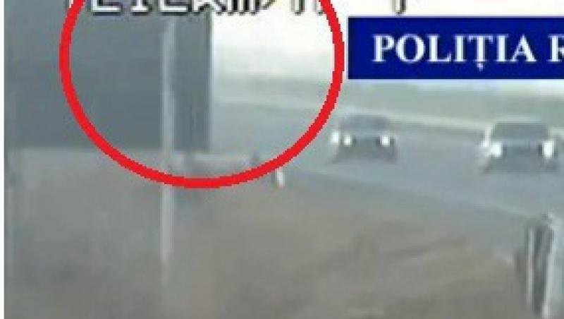 VIDEO! Un vitezoman a fost prins conducand cu 212 km/h pe autostrada A2