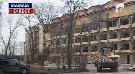 VIDEO! Demolarea hotelului lui Bosanceanu din statiunea Mamaia continua