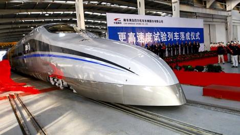 China a creat cel mai rapid tren din lume