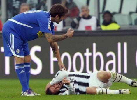 Del Piero, pe urmele lui Galamaz: a fost lovit la tampla