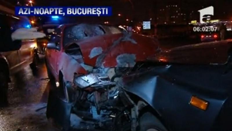VIDEO! Bucuresti: Un sofer baut a bagat cinci oameni in spital