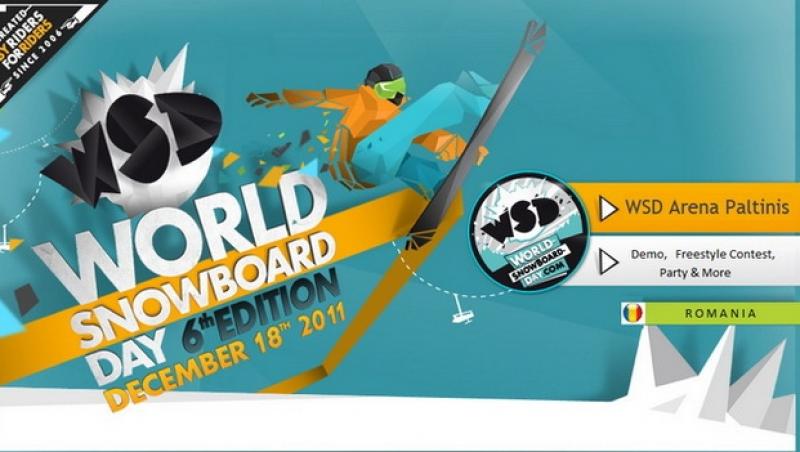 Sporturi de iarna: Ziua Mondiala a Snowboarding-ului, pe 18 decembrie la Paltinis