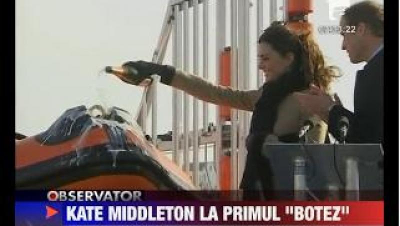 Kate Middleton a inaugurat o ambarcatiune de salvare