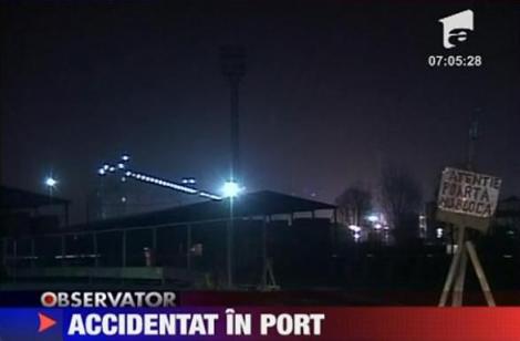 VIDEO! Accident de munca in Portul Constanta
