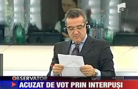 Gigi Becali, acuzat ca a votat prin interpusi in PE