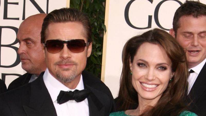 Brad Pitt a plecat in Franta fara Angelina