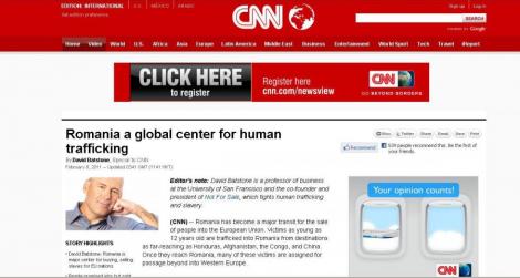 CNN: Romania, centru international pentru sclavia moderna