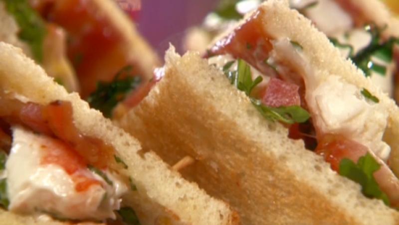 VIDEO! Reteta: Sandwich club cu somon