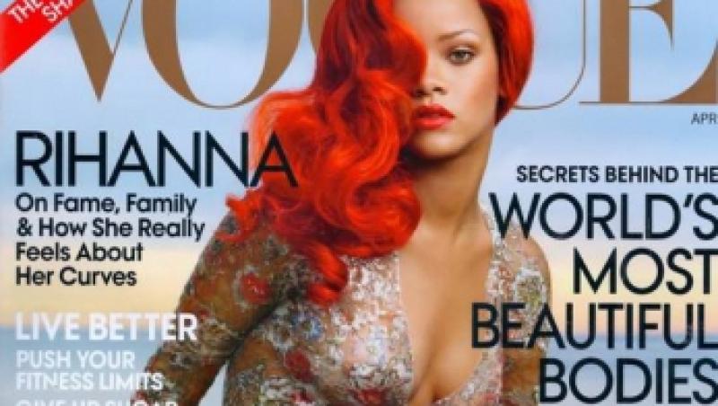 Rihanna, fierbinte pe coperta revistei Vogue USA