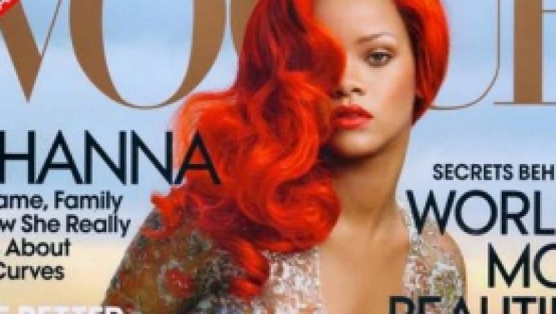 Rihanna, fierbinte pe coperta revistei Vogue USA