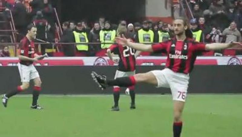 VIDEO! Dans si balet in loc de incalzire, la meciul Milan-Bari!