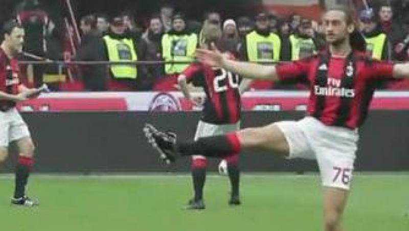 VIDEO! Dans si balet in loc de incalzire, la meciul Milan-Bari!