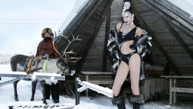 VIDEO! Concurentele Next Top Model au pozat la -27 de grade Celsius