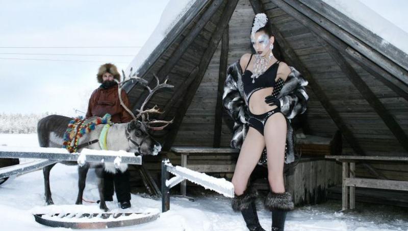 VIDEO! Concurentele Next Top Model au pozat la -27 de grade Celsius