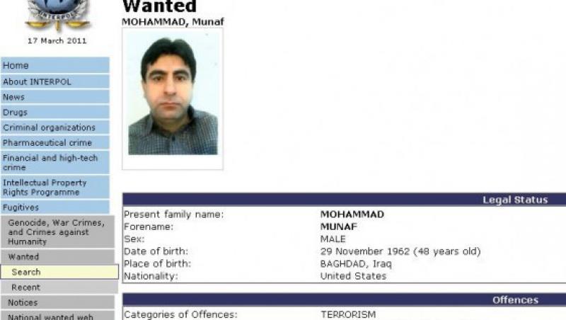 Mohammad Munaf este cautat de Interpol