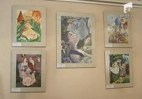 VIDEO! Picturile tinerilor artisti, expuse la vernisajul " Imagini de poveste"