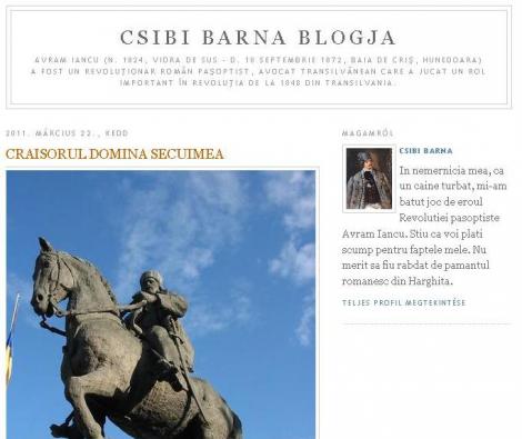 Blogul extremistului Csibi Barna, spart de hackerii romani