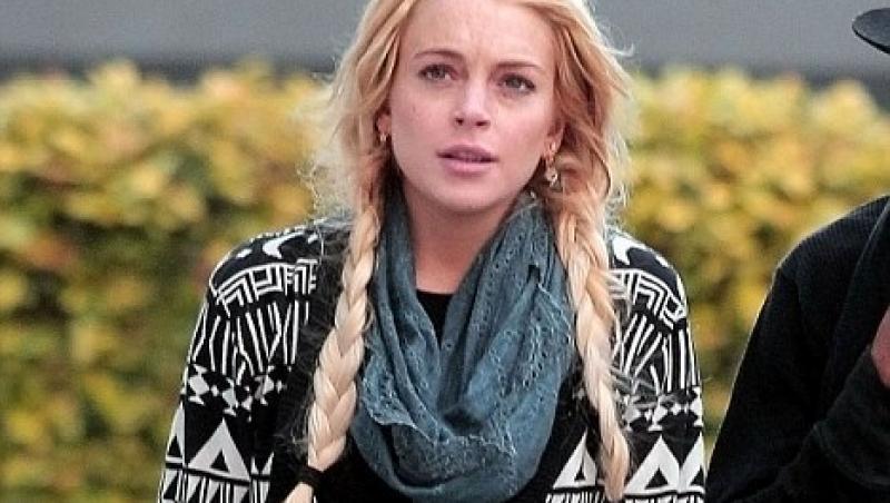 FOTO! Lindsay Lohan, fara machiaj