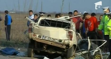 VIDEO! Accident grav in Dambovita: Patru oameni au murit striviti de un TIR