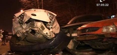 VIDEO! Accident in Capitala: 12 masini distruse