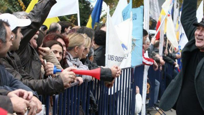 Sfantu Gheorghe: Sute de sindicalisti protesteaza fata de noul Cod al Muncii