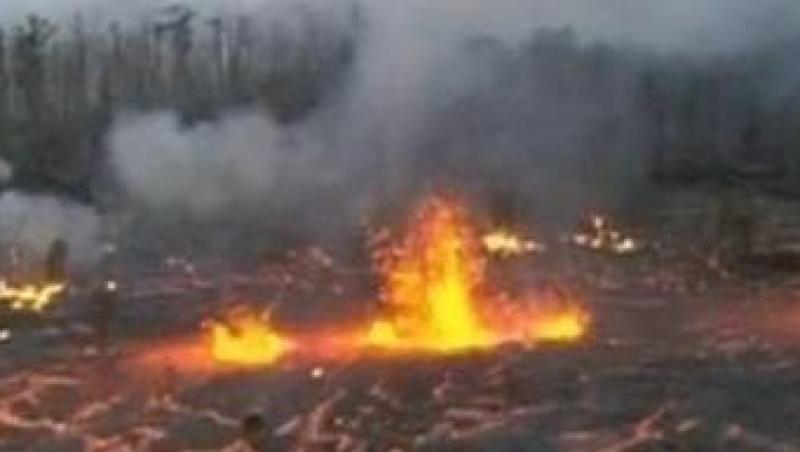 VIDEO! Spectacol exploziv in Hawaii! Vulcanul Kilauea a erupt!