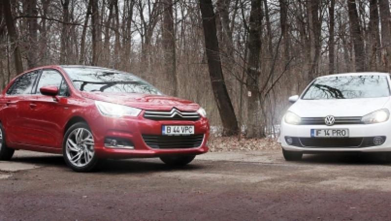 Test comparativ: Citroen C4 vs. VW Golf VI