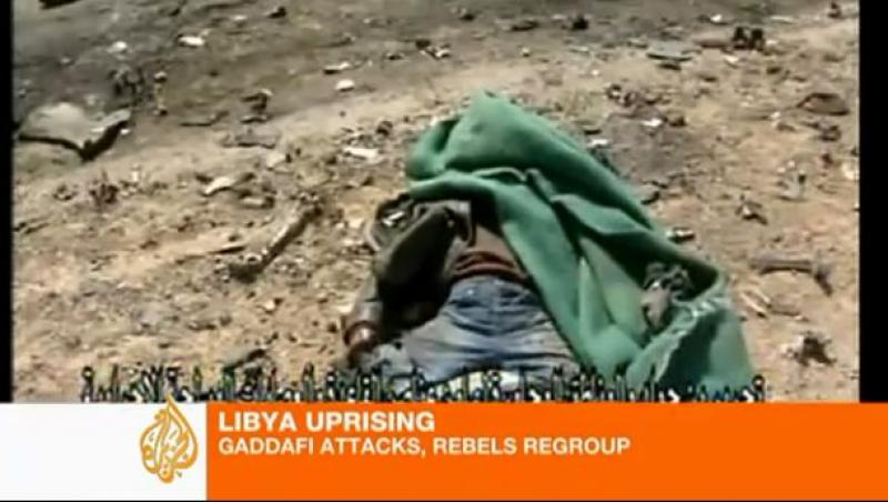 IMAGINI SOCANTE! Soldati libieni executati pentru ca au refuzat sa execute ordinele lui Gaddafi