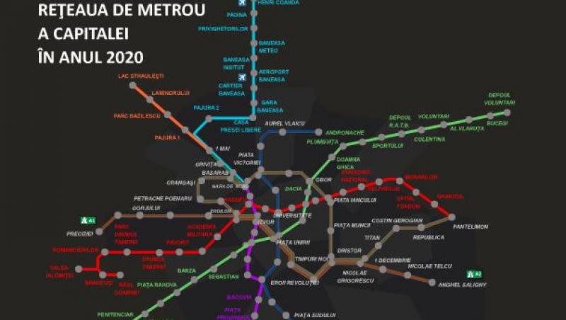 Vezi cum va arata reteaua de metrou a Capitalei in 2020!