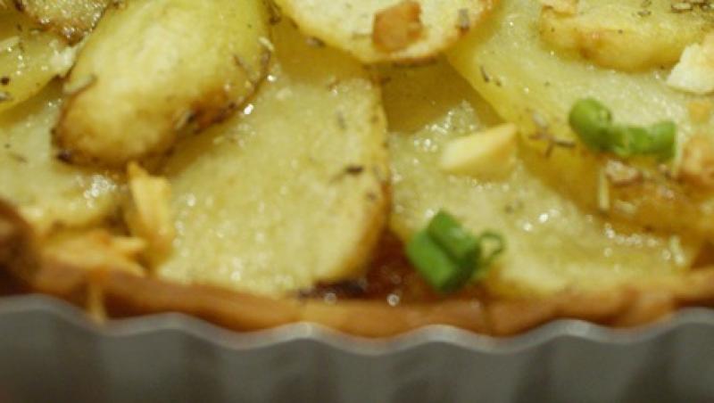 VIDEO! Reteta zilei: Tarta cu cartofi si ciuperci