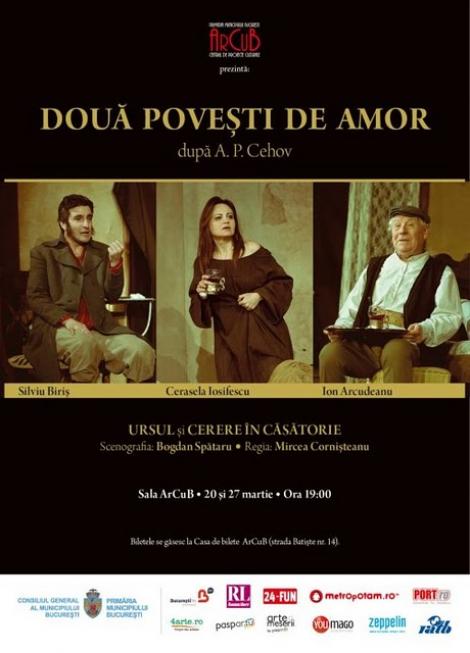 Teatru: "Doua povesti de amor" la ArCub
