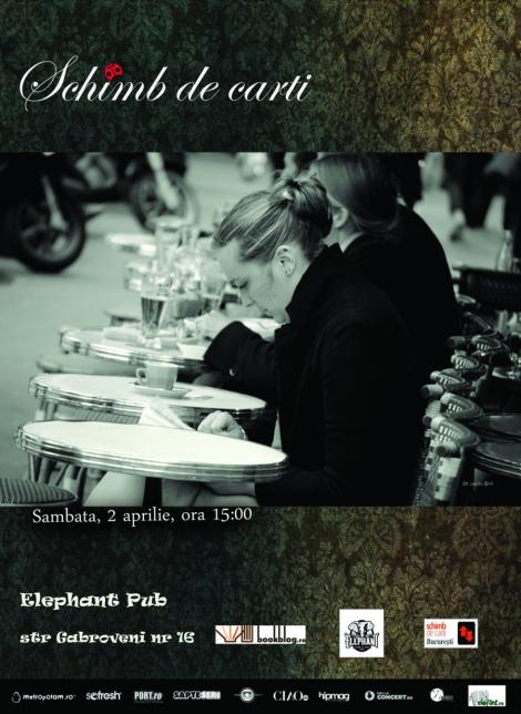 "Schimb de carti" in Elephant Pub