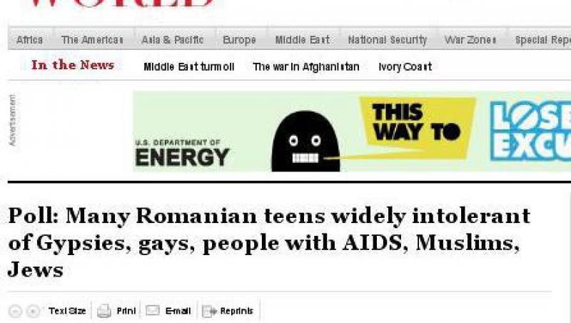 Washington Post: Un numar foarte mare de tineri din Romania ar putea fi rasisti