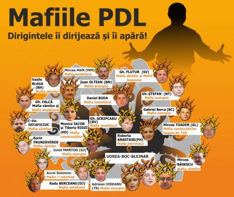 FOTO! "Harta mafiei PDL", pe blogul lui Ponta