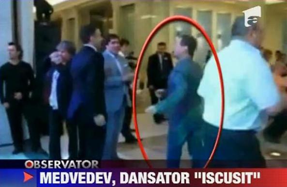 VIDEO! Dmitri Medvedev, pe urmele lui Talmacean... in pasi de dans
