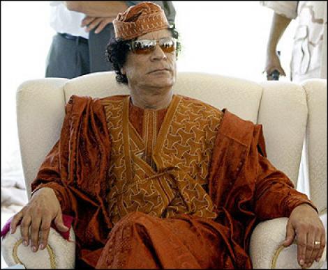 Biroul lui Muammar Gaddafi, distrus de avioanele NATO