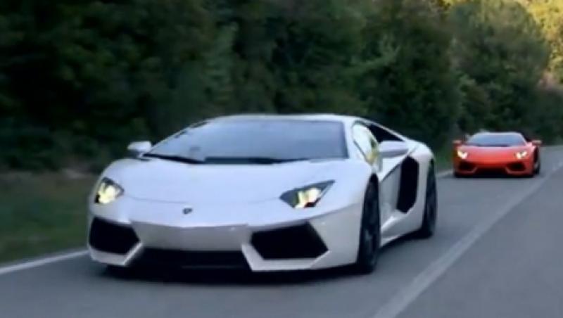 Lamborghini scoate Aventador la plimbare