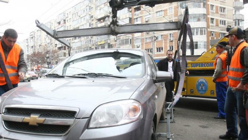 Recuperarea masinilor parcate ilegal, mai ieftina cu 60 %!