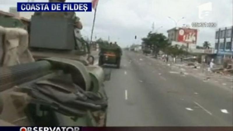 Soldatii francezi au ocupat aeroportul din Abidjan