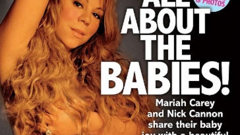 Mariah Carey a pozat insarcinata pe coperta Life&Style
