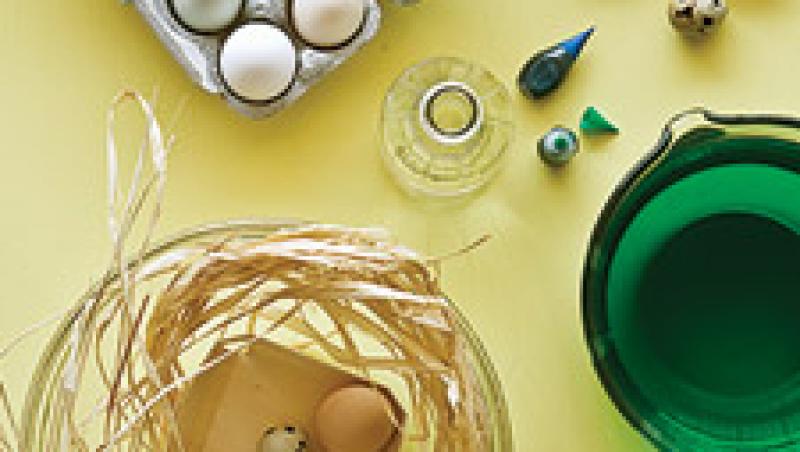 Idee de Paste: cosuri vopsite de oua