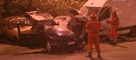 VIDEO! Accident spectaculos in Capitala: 4 masini distruse