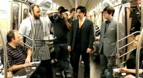 VIDEO! Restaurant de lux la un metrou din New York