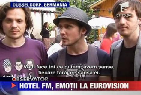 Hotel FM, emotii la Eurovision