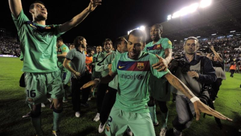GALERIE FOTO! Barça a castigat al treilea titlu consecutiv in Spania!