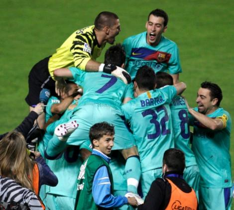 GALERIE FOTO! Barça a castigat al treilea titlu consecutiv in Spania!