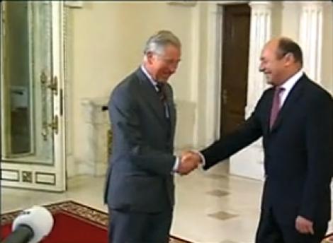 VIDEO! Printul Charles s-a intalnit cu Traian Basescu si Emil Boc